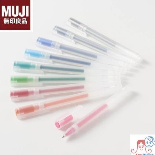 

Muji Gel Ink Pen 0.5Mm Atau 0.38Mm - Pulpen Warna
