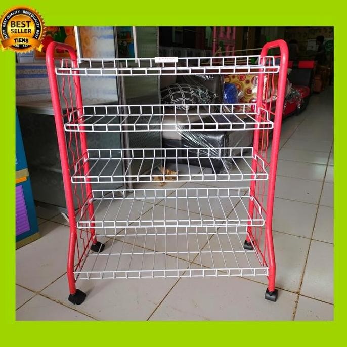 Rak Sepatu Besi 5 Susun