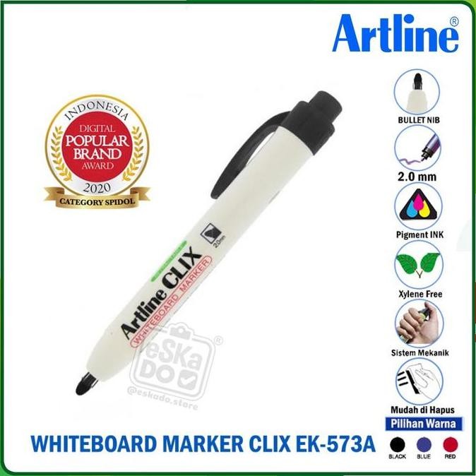 

Artline Spidol Whiteboard Marker Clix Ek-573A