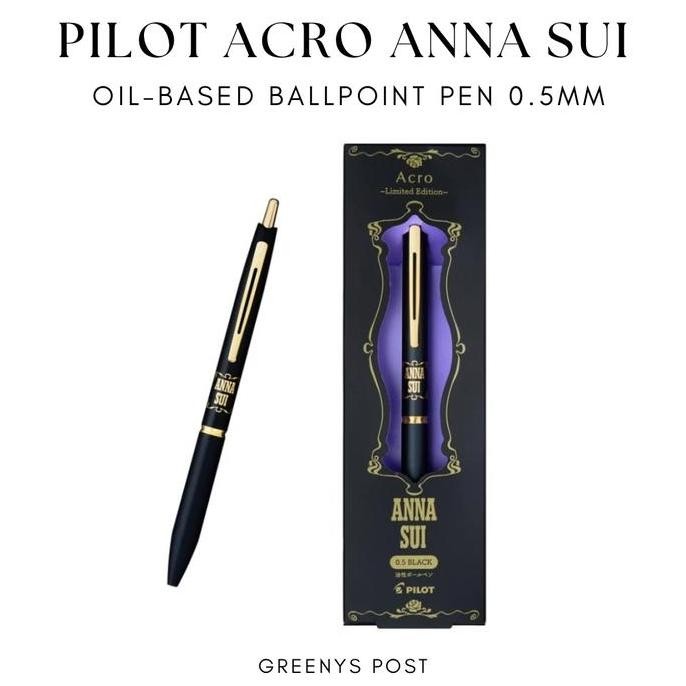 

Pilot Acro Anna Sui Oil-Based Ballpoint Pen Gold Clip Pulpen 0.5Mm (Limited Edition)