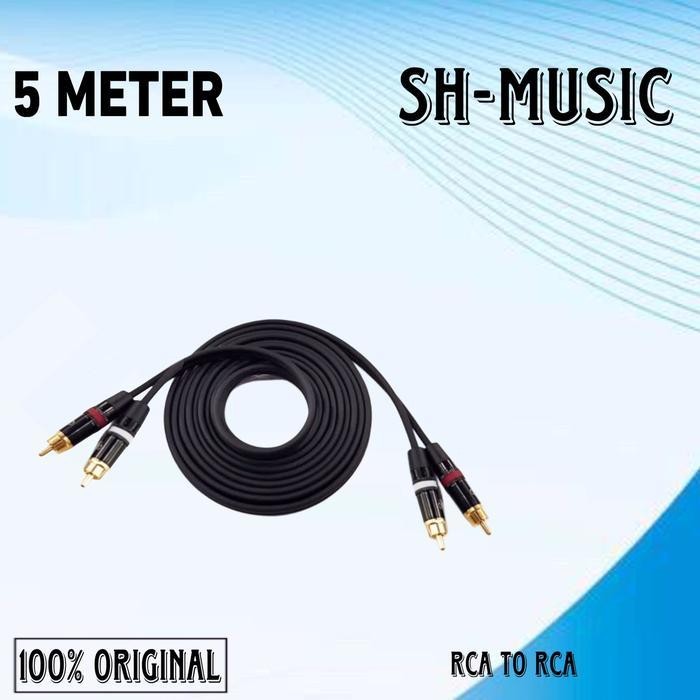 Kabel Rca to Rca Kabel Aux Audio dual jack rca to dual rca Terbaik Berkualitas