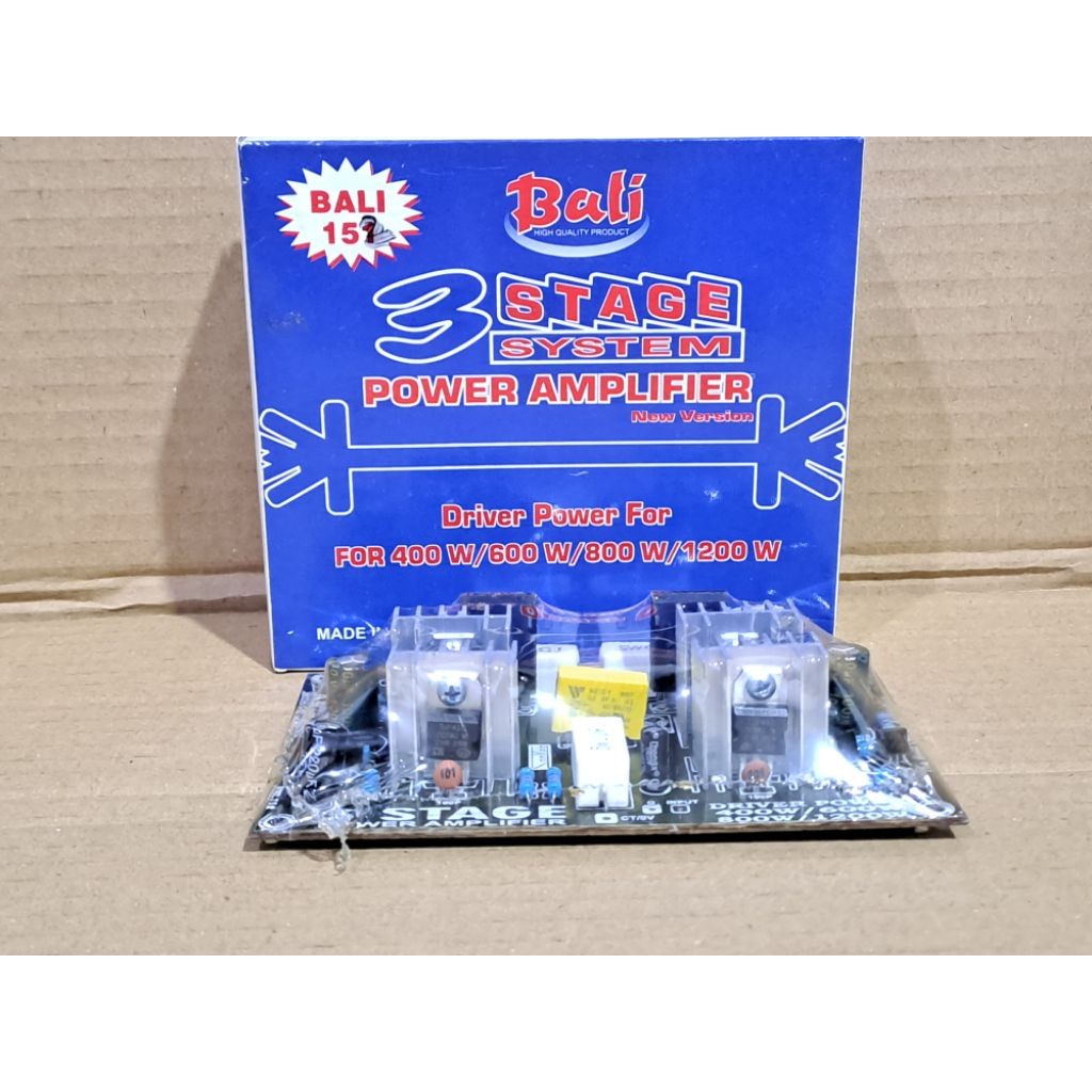 Kit Driver Power Amplifier Mono 3 Stage System For 200 ~ 1200 watt .