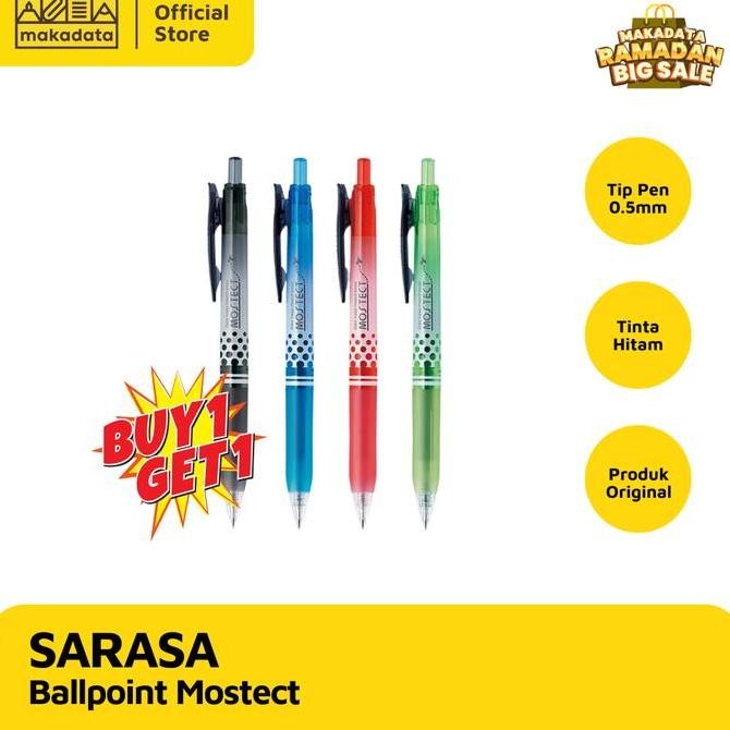

Bolpen / Pulpen Zebra Sarasa Mostect (Anti Nyamuk) 0.5 Buy 1 Get 1 Murah