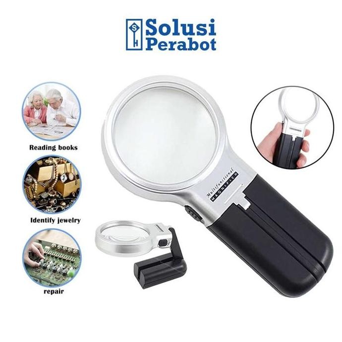 

Kaca Pembesar Led 3 In 1 Multifungsi 3X Meja Jepit Desktop Sp