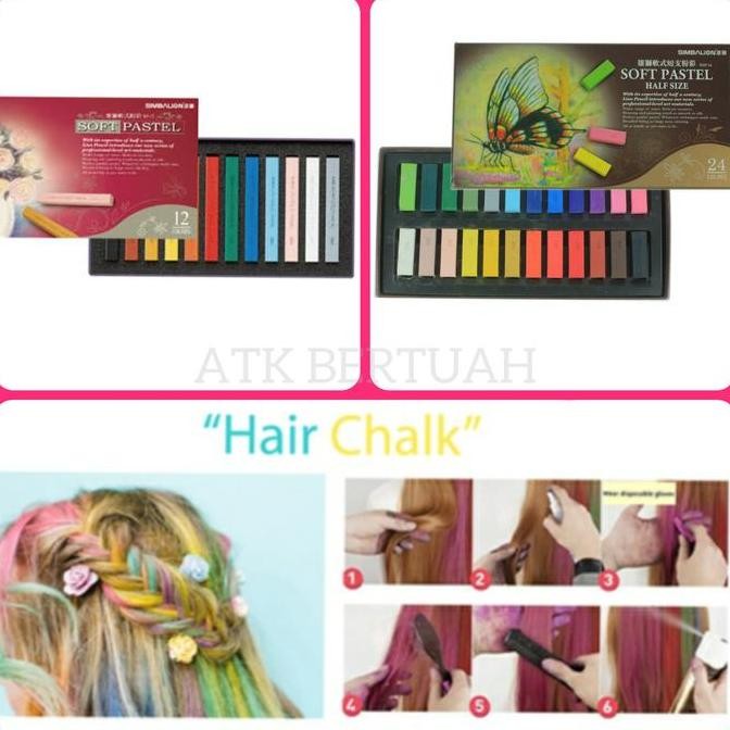 

Simbalion Soft Pastel Hair Chalk Kapur Warna Rambut