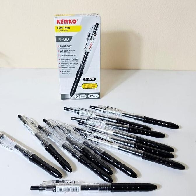 

Sos Balpen Gel Cetek Kenko K-80(12Pc)/Ballpoint/Balpen/Pen Jel/Pena/Pulpen