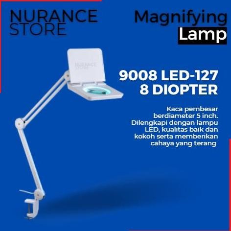 

Magnifying Lamp / Kaca Pembesar Llight 9008 Led-127 (8 Diopter)
