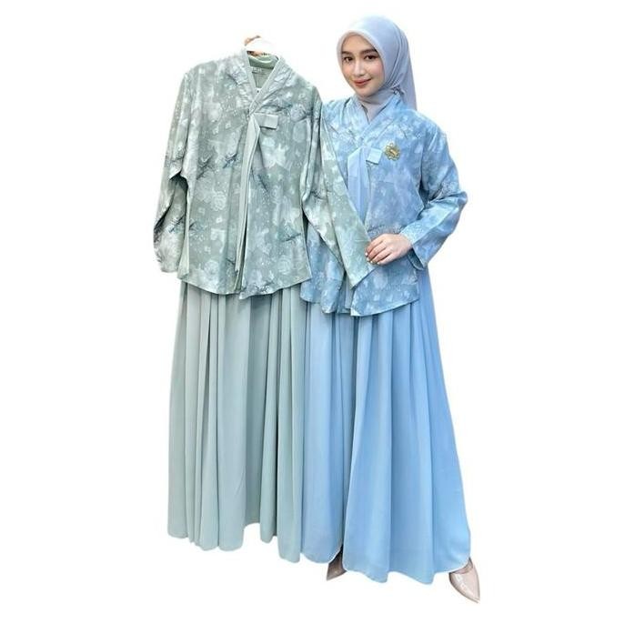 GAMIS SONMI DRESS HANBOK KOREA STYLE CANTIK DAN KEKINIAN GIES BUTIK Gamis Wanita Muslim Panjang Kond