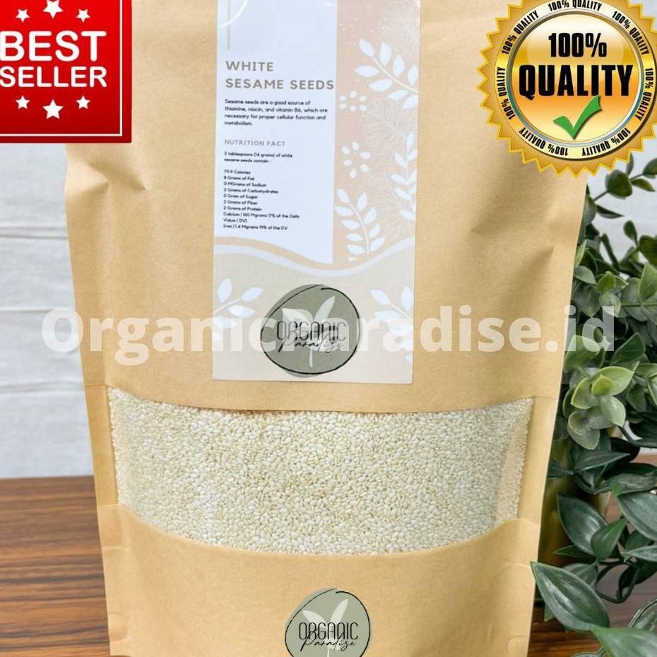 

Wijen Putih Raw White Sesame 1 Kg Quality
