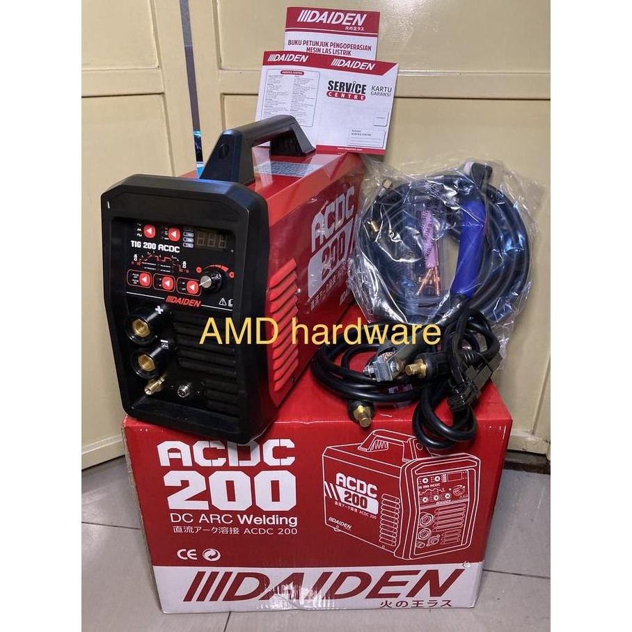 MESIN TRAVO LAS ARGON PULSE ALUMINIUM AC/DC TIG 200 A DAIDEN MMA JAPAN ORIGINAL DAN TERPERCAYA