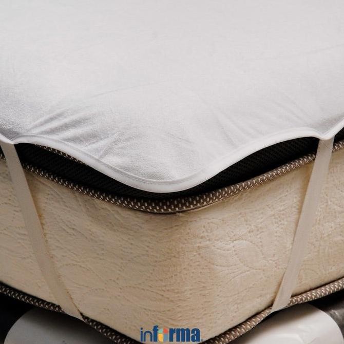 Informa Sleep 180X200 Cm Terry Pelindung Kasur Bamboo - Putih