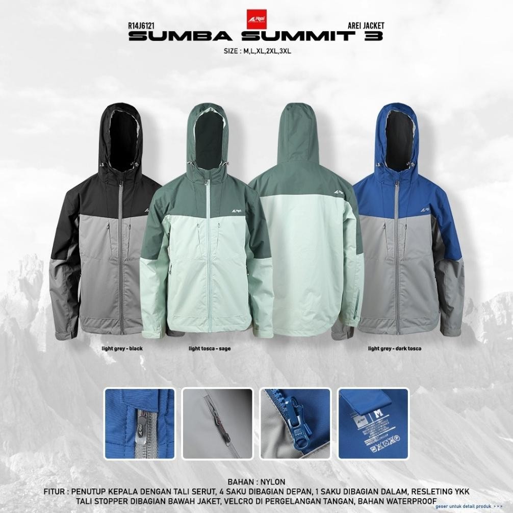 Jaket Pria Arei Sumba 3 Arei Outdoorgear