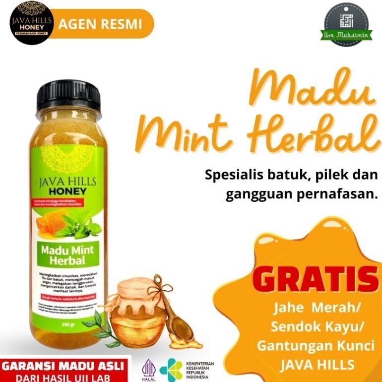 

(Terbaru) JAVA HILLS HONEY MADU MINT HERBAL | JAVAHILLS HONEY MADU MASUK ANGIN FLU DAN BATUK 100% RAW HONEY MADU PREMIUM 320GR (Terlaris)
