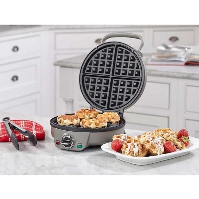Cuisinart 4 Slices Waffle Maker Alat Mesin Pembuat Wafel Stainless