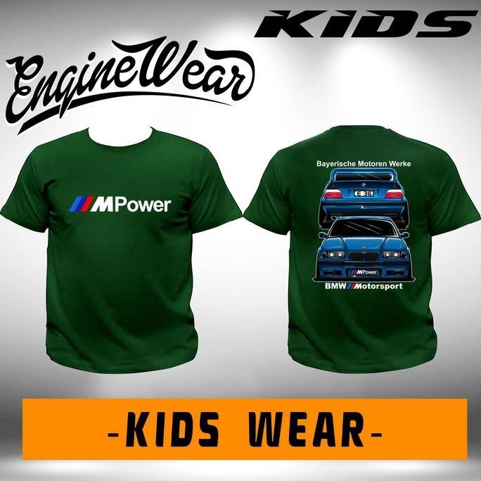 (Allthebest) kaos anak bmw E36 anak bimmer M3 E30 E46 E34 E90 baju tshirt mobil br