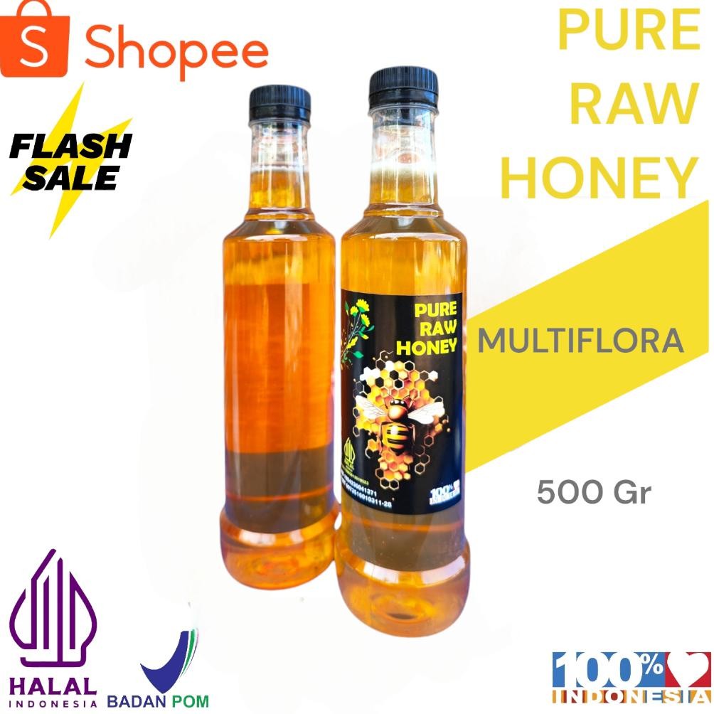 

(Terbaru) Madu Murni Asli 5OO gr Nektar Multiflora100% Alami Pure Natural Raw Honey (Terlaris)