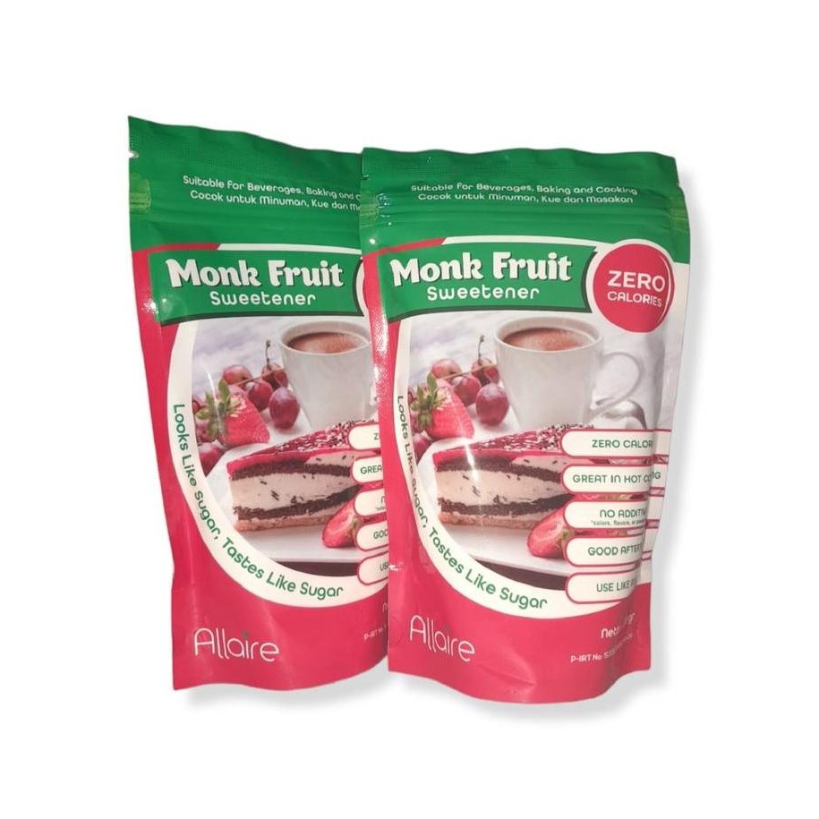 

Baru Monk Fruit Sweetener 200gr - Luo Han Guo Gula Alami Non-Gula