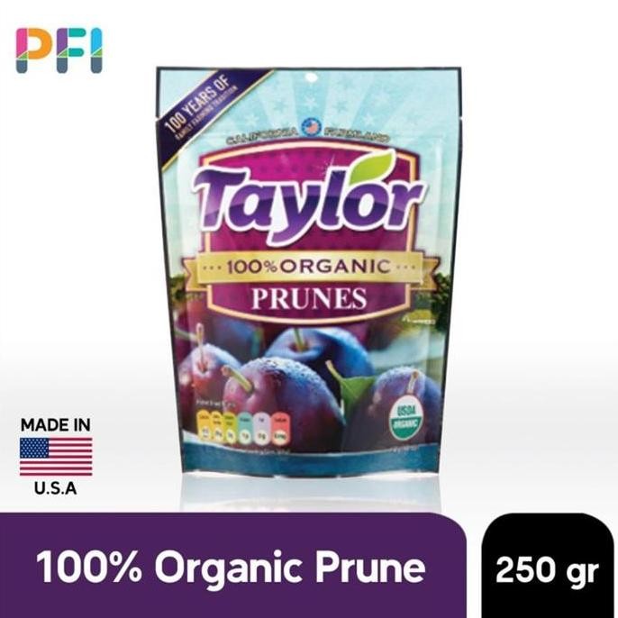 

Taylor Organic Prunes Naturally Sweet 250G - Prune Kering Organik