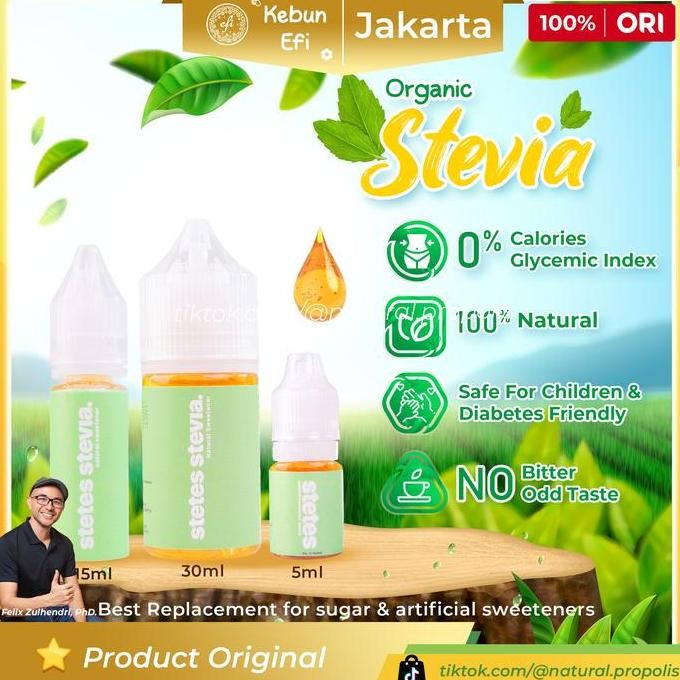 

Baru Organic Stevia Natural Sweetener - Kemasan Praktis & Efektif