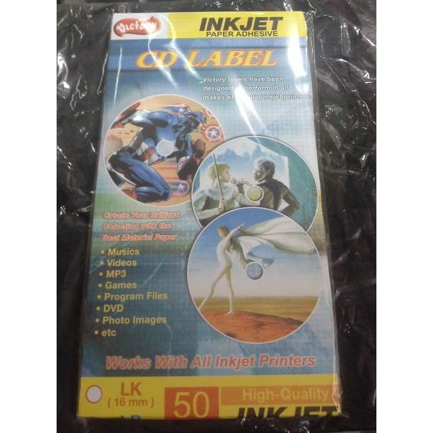 Sale Cd Label Inkjet Victory Stiker Label Cd Dvd Berkualitas Cetak Sendiri