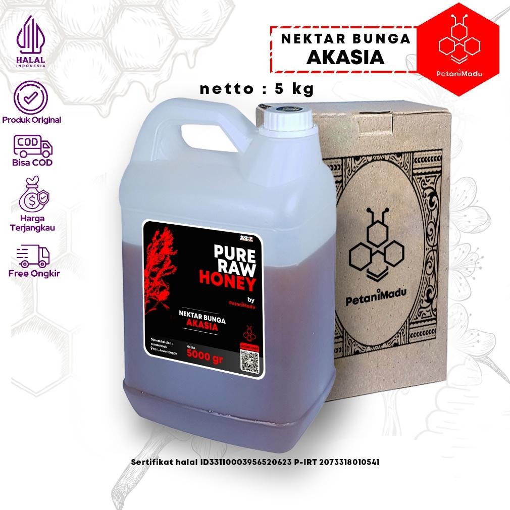 

(Terbaru) GROSIR | 5 KG - Madu Asli Murni Hutan Akasia Original Honey 100% (Terlaris)
