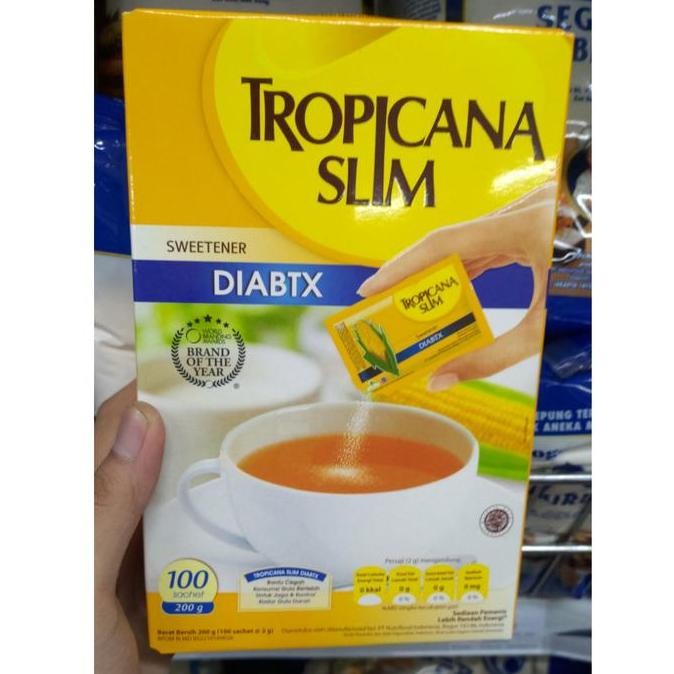 

Baru Tropicana Slim Sweetener 25/50/100 Sachet Gula Pemanis Rendah Kalori