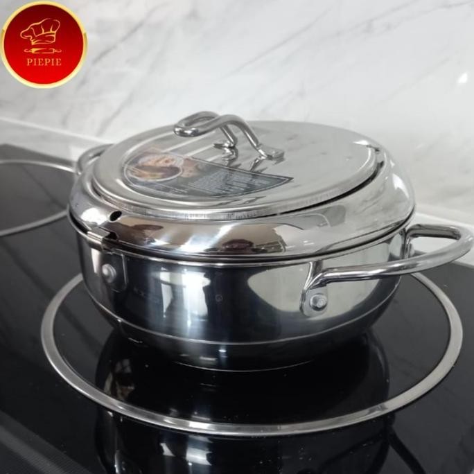 Japanese Deep Fryer Pot Thermometer / Panci Penggoreng Suhu Tinggi