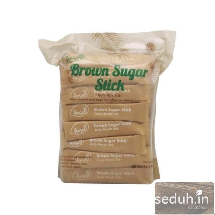

Baru Brown Sugar Bubuk Stick 60s Ansell - Gula Merah Sachet Praktis