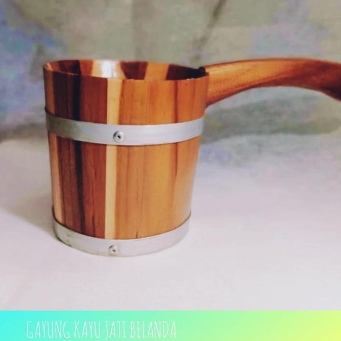 Gayung Kayu Jati Belanda | Gayung Premium