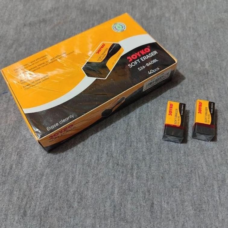 

FLASH SALE ERASER PENGHAPUS JOYKO 526-B40BL HITAM BERSIH / PENGHAPUS JOYKO UKURAN KECIL / PENGHAPUS PENSIL 2B JOYKO TERBAIIK DAN TERMURAH - FLASH SALE