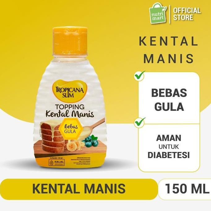 

Baru Tropicana Slim Topping Kental Manis Sugar Free Bebas Gula 370ml