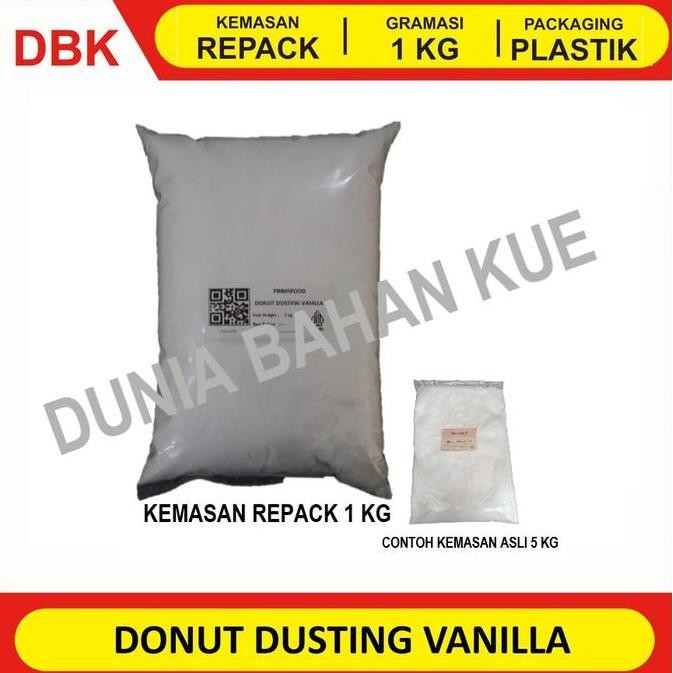 

Baru Primsfood Gula Donat Dingin 1kg - Dusting Vanilla Mint Repack