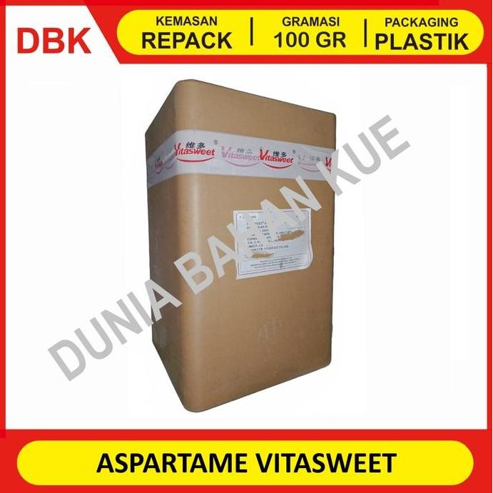 

Baru Aspartame Vitasweet 100gr - Pemanis Rendah Kalori 200x Gula Repack