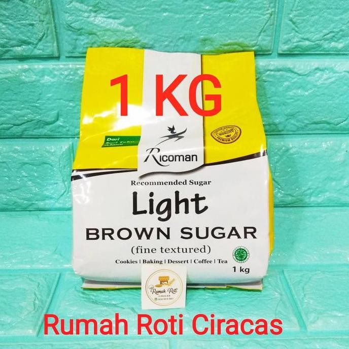 

Baru Ricoman Light Brown Sugar 1kg - Gula RICO Man Kualitas Ekspor