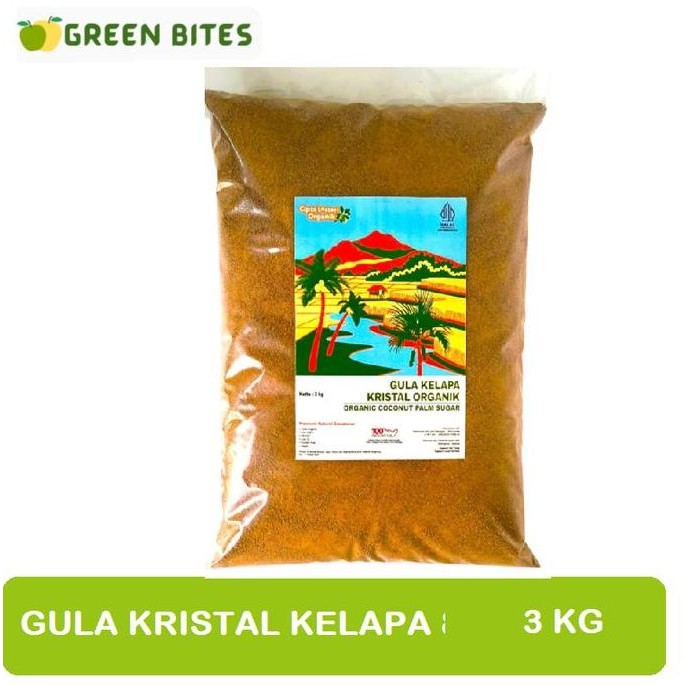 

Baru Gula Kelapa Kristal Organik 3kg - Coconut Sugar Sehat Alami