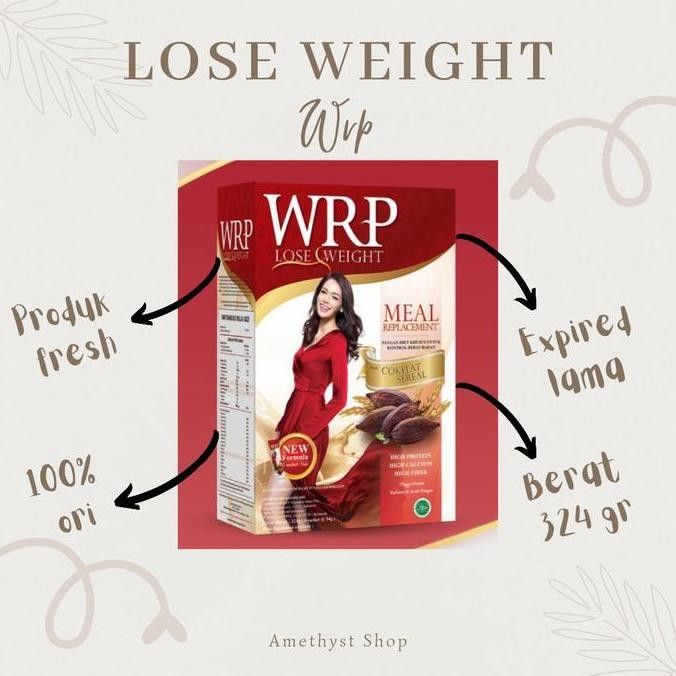 

Murah Wrp Lose Weight Meal Replacement Coklat Sereal 324 Gr