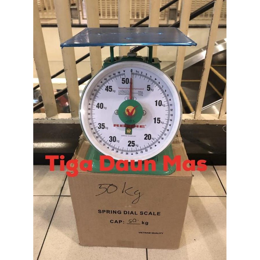 Timbangan Duduk Jarum Kualitas Vietnam Kapasitas 50 Kg Timbangan Renhe 50 Kg