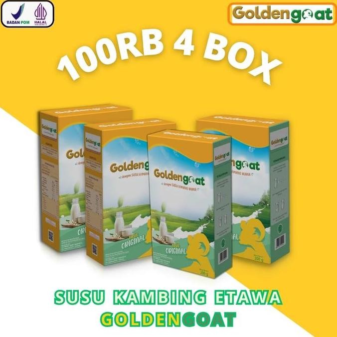 

Grosir Paket 4 Box | Susu Kambing Etawa Golden Goat | Goldengoat