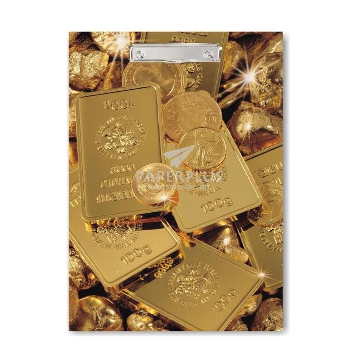 

Clipboard/Papan Jalan A4 Emas