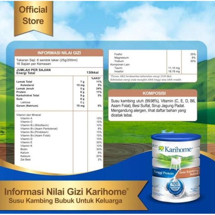 

Promo Karihome Susu Kambing (Remaja, Dewasa, Dan Lansia) 400 Gram