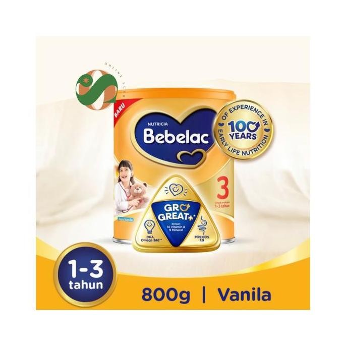 

Promo Bebelac 3 - Vanilla - Susu Pertumbuhan Bubuk 800 Gram (1 - 3 Tahun)