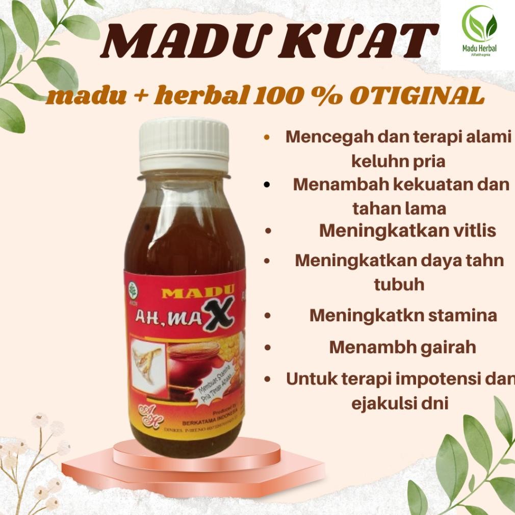 madu herbal  obat kuat madu kuat pria tahan lama madu stamina kuat obat herbal rempah madu ah max