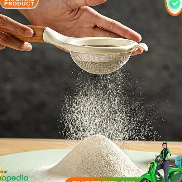 

Ayakan Tepung Mini Saringan Bumbu Gula Buah Powder Strainer Stainless