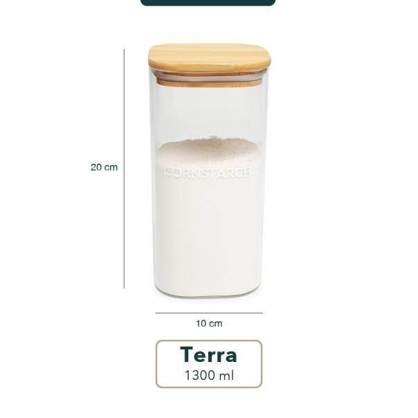 

Cod Set Paketgrinn Living Terra Glass Bamboo Jar 1300 Ml Toples Tutup Bambu Kayu Tempattoples Bumbu Tepung Gula Kebutuhan Dapur Toples 1 Set Lengkap