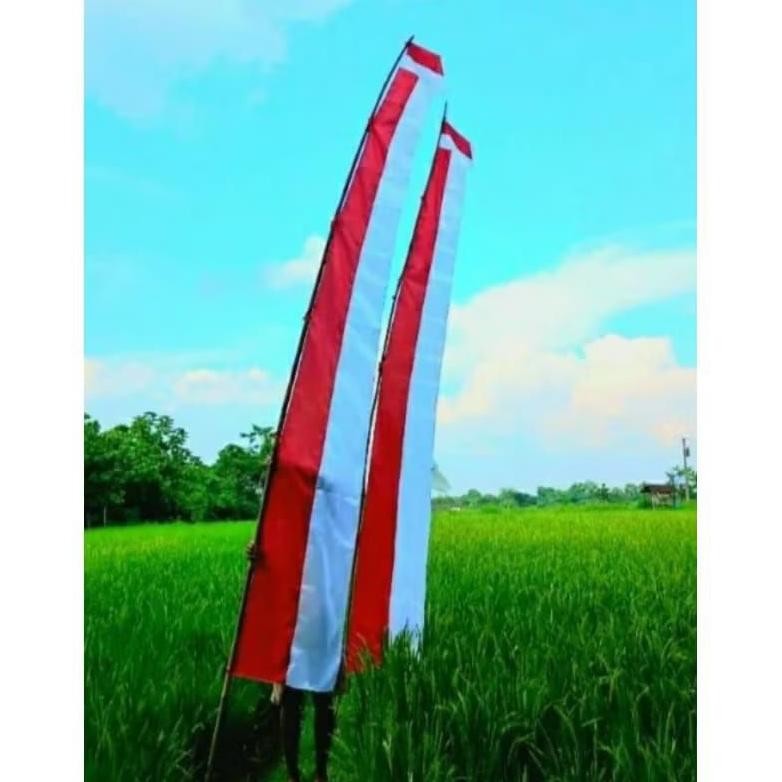 Io-98 Umbul Umbul Layur Merah Putih 4M / Layur Merah Putih Panjang 4M / Bendera Umbul Umbul