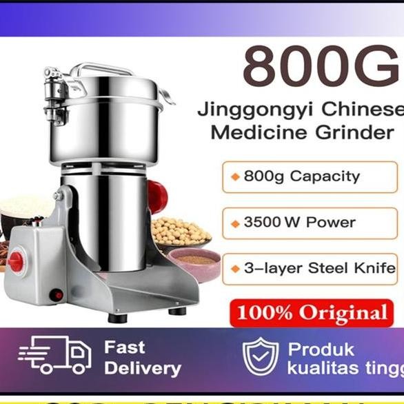 

800G Mesin Penggiling Bla Papper Bumbu Gilingan Kedelai Mesin Bubuk Atau Tepung Pengiling Rempah Kering Cabe Kering Grinder Makanan Rempah Electric Kacang Mesin Giling Grinder Elektrik Rempahrempah Kopi Kering