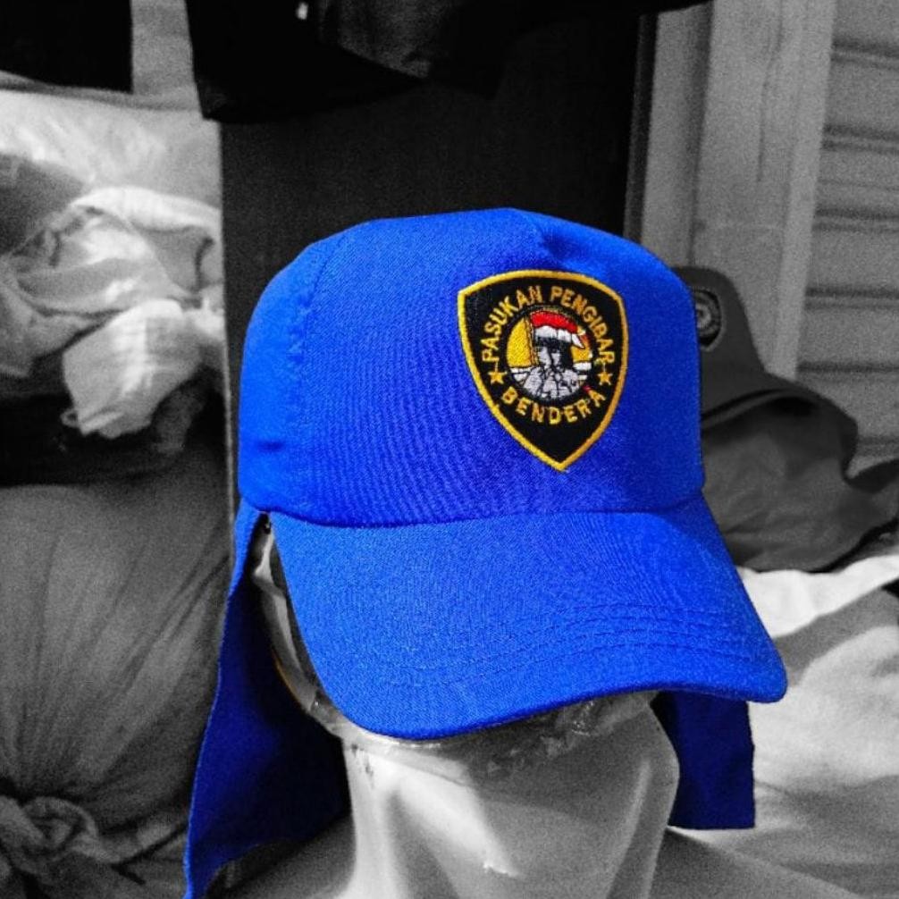 Un04 Topi Paskibra Biru Logo