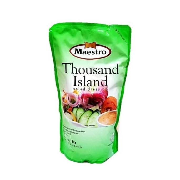 

Tersedia Maestro Thousand Island 1 Kg Saus Salad Dressing Mayonais Halal