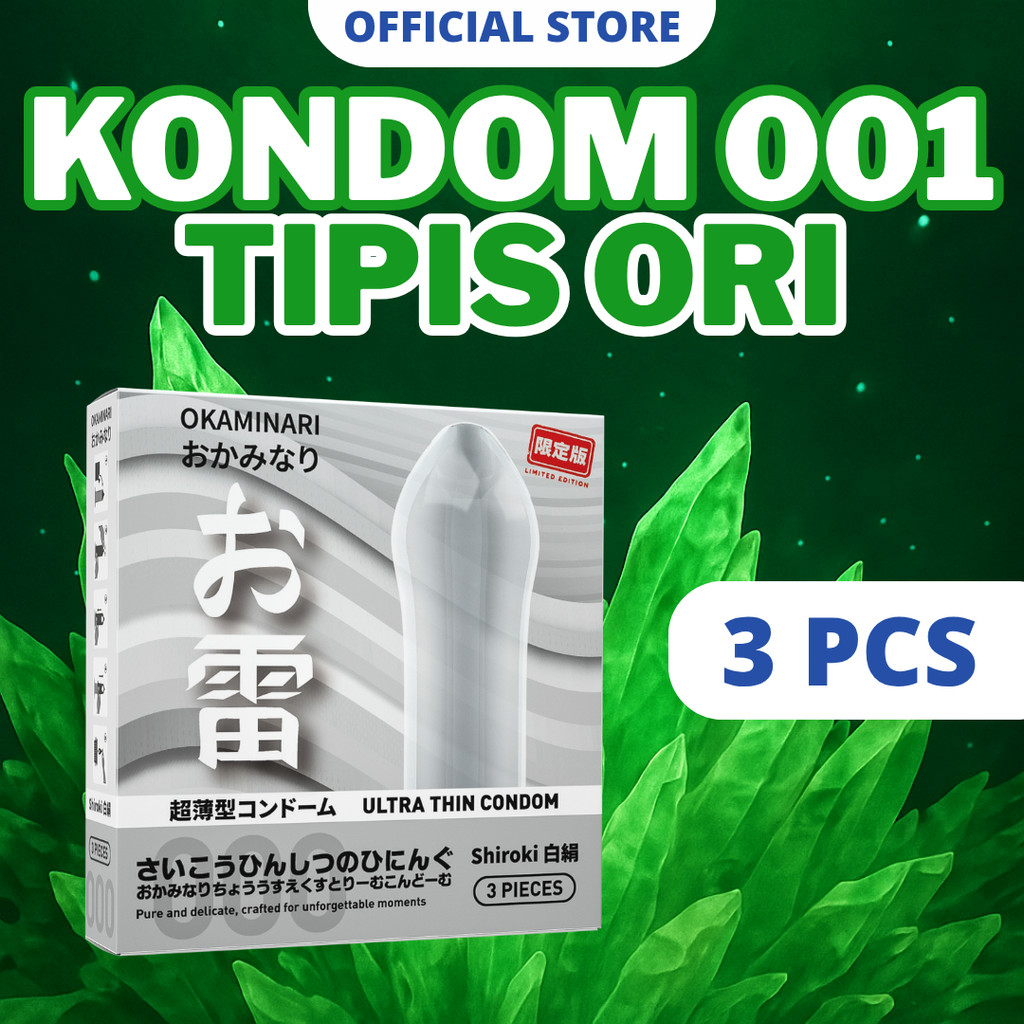 Kondom Okaminari 001 Tipis Original – Isi 3 Pcs