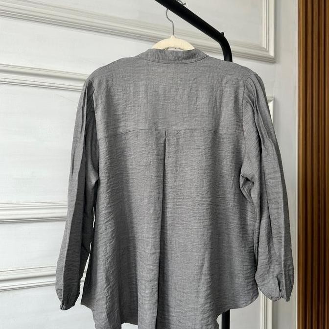 (Allthebest) HIFAFLO Qiyya Blouse Baju Polos Cantik